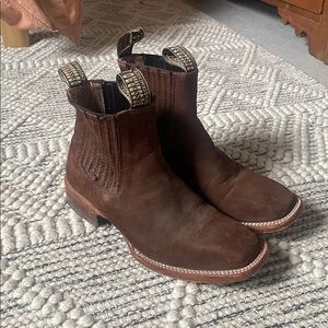 Brown Leather Ankle Boots